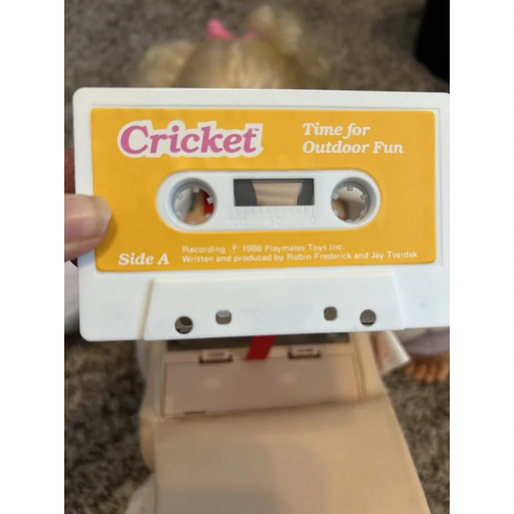 Vintage 1986 Cricket Talking Doll In Original Box Eyes Move, Tape Included Read